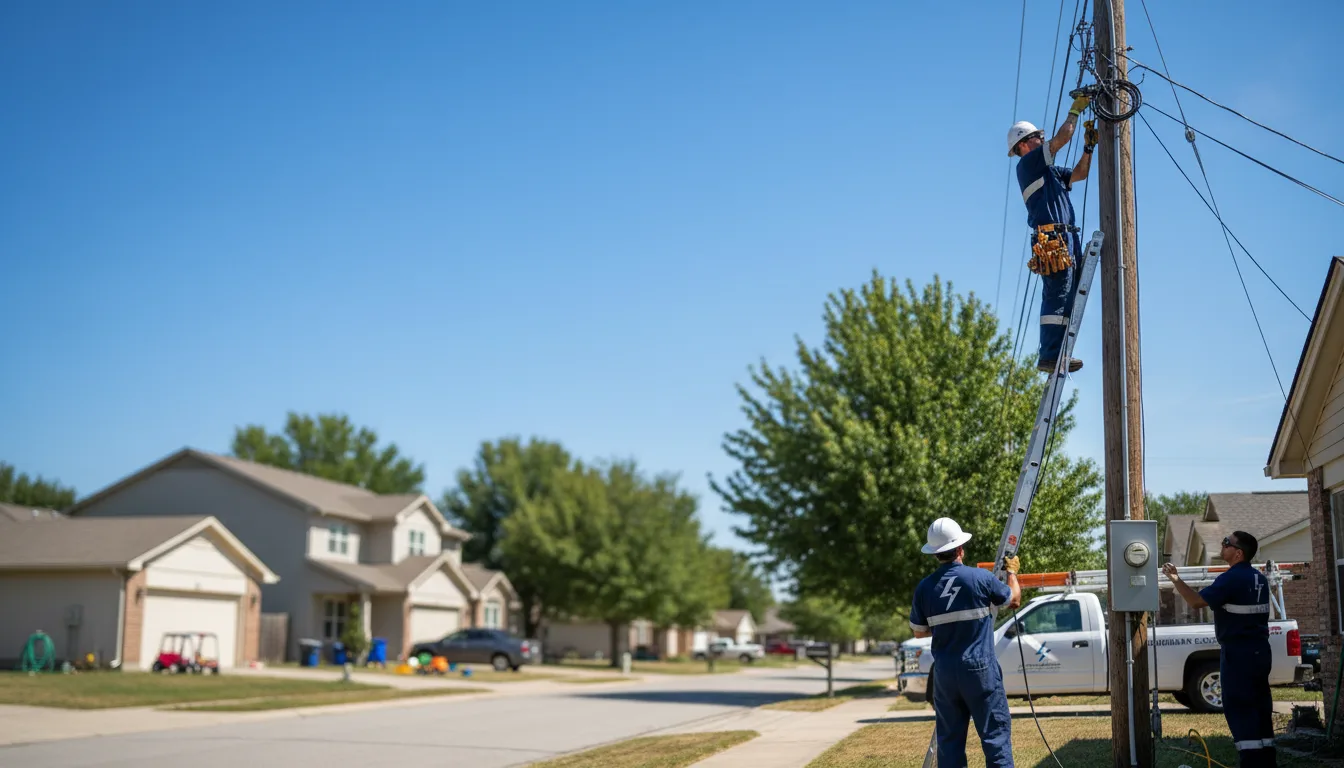 Residential electrician providing installation services in New Paris, OH